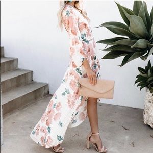 VICI Honeysuckle Floral Wrap Dress